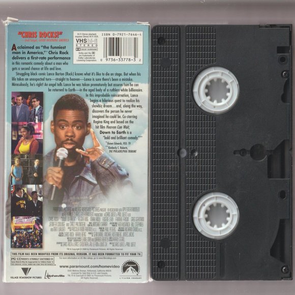 Down to Earth VHS  Chris Rock Comedy - Picture 2 of 2